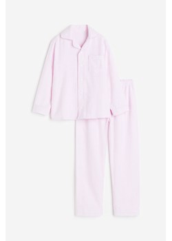 H & M - Piżama z bawełnianej flaneli - Różowy ze sklepu H&M w kategorii Piżamy dziecięce - zdjęcie 169679692