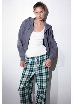 H & M - Spodnie piżamowe z diagonalu - Zielony ze sklepu H&M w kategorii Piżamy damskie - zdjęcie 169679904