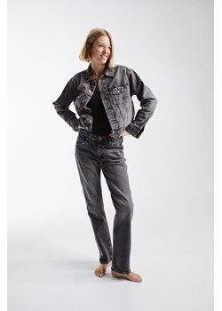 H & M - Straight Regular Jeans - Szary ze sklepu H&M w kategorii Jeansy damskie - zdjęcie 169679932