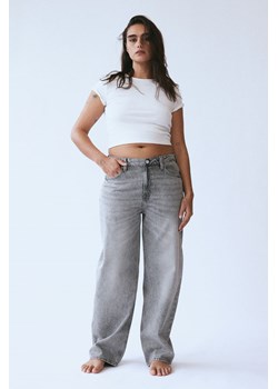 H & M - Baggy High Jeans - Szary ze sklepu H&M w kategorii Jeansy damskie - zdjęcie 169679962
