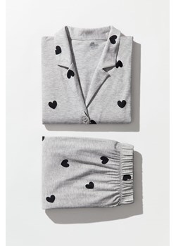 H & M - Wzorzysta piżama - Szary ze sklepu H&M w kategorii Piżamy damskie - zdjęcie 169680070