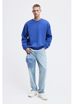 H & M - Bluza Loose Fit - Niebieski ze sklepu H&M w kategorii Bluzy męskie - zdjęcie 169680113