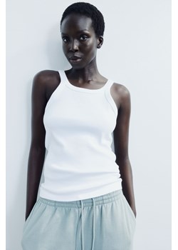 H & M - Koszulka w prążki - Biały ze sklepu H&M w kategorii Bluzki damskie - zdjęcie 169680202