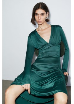 H & M - Drapowana sukienka dżersejowa - Zielony ze sklepu H&M w kategorii Sukienki - zdjęcie 169680254