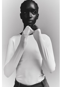 H & M - Dżersejowe body thong - Biały ze sklepu H&M w kategorii Body damskie - zdjęcie 169680333