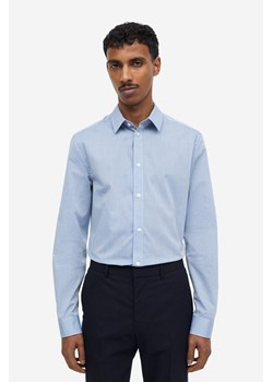 H & M - Koszula Easy iron Slim Fit - Niebieski ze sklepu H&M w kategorii Koszule męskie - zdjęcie 169680424