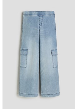 H & M - Szerokie spodnie cargo - Niebieski ze sklepu H&M w kategorii Spodnie dziewczęce - zdjęcie 169680524