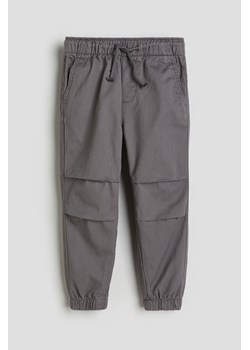 H & M - Joggersy z diagonalu - Szary ze sklepu H&M w kategorii Spodnie chłopięce - zdjęcie 169680551