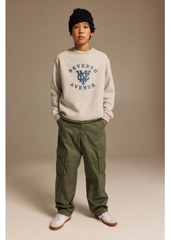 H & M - Bawełniane spodnie cargo - Zielony ze sklepu H&M w kategorii Spodnie chłopięce - zdjęcie 169680600