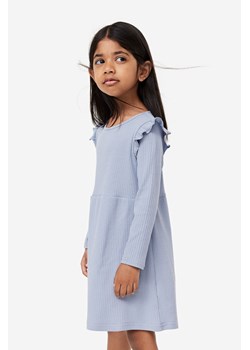 H & M - Sukienka z dżerseju w prążki - Niebieski ze sklepu H&M w kategorii Sukienki dziewczęce - zdjęcie 169680612