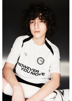 H & M - Koszulka piłkarska DryMove - Biały ze sklepu H&M w kategorii T-shirty chłopięce - zdjęcie 169680641