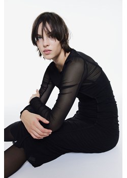 H & M - Marszczona sukienka bodycon - Czarny ze sklepu H&M w kategorii Sukienki - zdjęcie 169680823