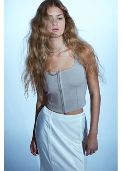 H & M - Top na ramiączkach - Szary ze sklepu H&M w kategorii Bluzki damskie - zdjęcie 169680922