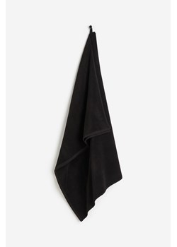 H & M - Duży ręcznik kąpielowy z frotte - Czarny ze sklepu H&M w kategorii Ręczniki - zdjęcie 169681241