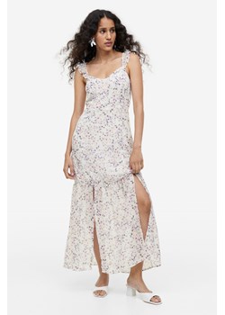 H & M - Szyfonowa sukienka z odkrytymi plecami - Biały ze sklepu H&M w kategorii Sukienki - zdjęcie 169681264