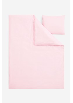 H & M - Komplet bawełnianej pościeli pojedynczej - Różowy ze sklepu H&M w kategorii Pościele - zdjęcie 169681332