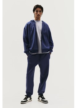 H & M - Rozpinana bluza z kapturem Loose Fit - Niebieski ze sklepu H&M w kategorii Bluzy męskie - zdjęcie 169681450