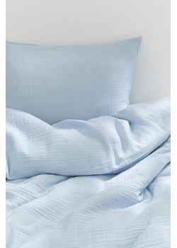 H & M - Komplet muślinowej pościeli pojedynczej - Niebieski ze sklepu H&M w kategorii Pościele - zdjęcie 169681540