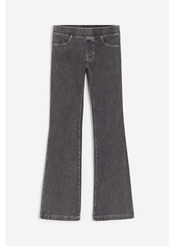 H & M - Rozszerzane spodnie z dżerseju - Czarny ze sklepu H&M w kategorii Spodnie dziewczęce - zdjęcie 169681551