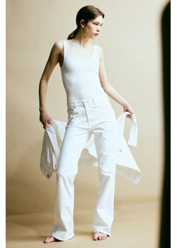 H & M - Bootcut High Jeans - Biały ze sklepu H&M w kategorii Jeansy damskie - zdjęcie 169681614