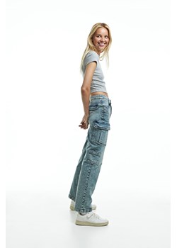 H & M - Spodnie cargo - Niebieski ze sklepu H&M w kategorii Spodnie damskie - zdjęcie 169681652