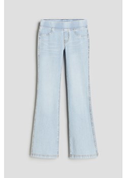 H & M - Rozszerzane spodnie dżersejowe - Niebieski ze sklepu H&M w kategorii Spodnie dziewczęce - zdjęcie 169681654