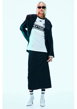 H & M - Elegancka spódnica maxi z diagonalu - Czarny ze sklepu H&M w kategorii Spódnice - zdjęcie 169681683