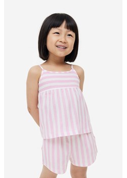 H & M - Wzorzyste szorty z talią paper bag - Różowy ze sklepu H&M w kategorii Spodenki dziewczęce - zdjęcie 169681762