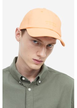 H & M - Bawełniana czapka z daszkiem i haftowanym motywem - Pomarańczowy ze sklepu H&M w kategorii Czapki z daszkiem męskie - zdjęcie 169681894