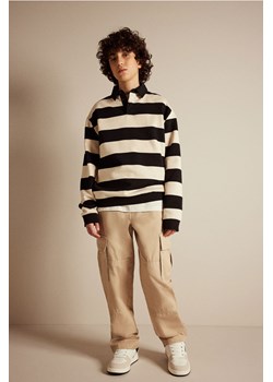 H & M - Bawełniane spodnie cargo - Beżowy ze sklepu H&M w kategorii Spodnie chłopięce - zdjęcie 169681932