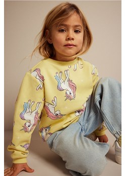 H & M - Bluza z nadrukiem - Żółty ze sklepu H&M w kategorii Bluzy dziewczęce - zdjęcie 169682022