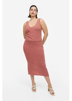 H & M - Ołówkowa spódnica z rozcięciem - Pomarańczowy ze sklepu H&M w kategorii Spódnice - zdjęcie 169682121