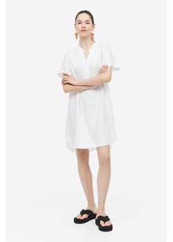 H & M - Tunika z dekoltem w serek - Biały ze sklepu H&M w kategorii Bluzki damskie - zdjęcie 169682210