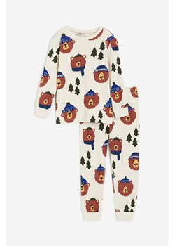 H & M - Dżersejowa piżama - Beżowy ze sklepu H&M w kategorii Piżamy dziecięce - zdjęcie 169682220