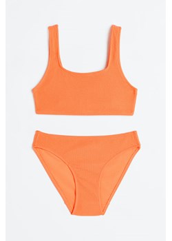 H & M - Kostium bikini o strukturalnej powierzchni - Pomarańczowy ze sklepu H&M w kategorii Stroje kąpielowe - zdjęcie 169682242