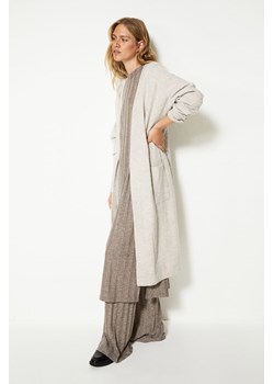 H & M - Długi kardigan - Beżowy ze sklepu H&M w kategorii Swetry damskie - zdjęcie 169682280