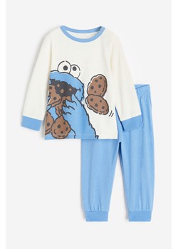 H & M - Bawełniana piżama w nadruki - Niebieski ze sklepu H&M w kategorii Piżamy dziecięce - zdjęcie 169682362