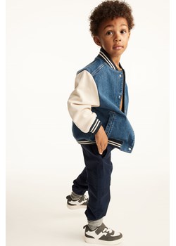 H & M - Spodnie cargo z diagonalu - Niebieski ze sklepu H&M w kategorii Spodnie chłopięce - zdjęcie 169682681