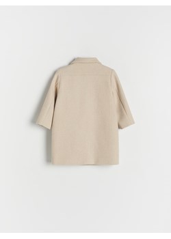 Reserved - Klasyczny płaszcz - beżowy ze sklepu Reserved w kategorii Płaszcze dziewczęce - zdjęcie 169683413