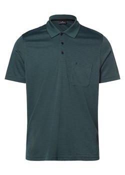 Ragman Męska koszulka polo Mężczyźni Bawełna petrol w paski ze sklepu vangraaf w kategorii T-shirty męskie - zdjęcie 169683502