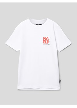T-shirt z nadrukiem ze sloganem ze sklepu Peek&Cloppenburg  w kategorii T-shirty chłopięce - zdjęcie 169683942