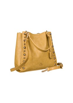 Shopper damski ze złotymi nitami — LuluCastagnette REAGAN MIEL ze sklepu 5.10.15 w kategorii Torby Shopper bag - zdjęcie 169684133
