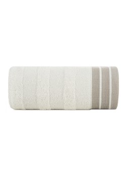 Kremowy ręcznik z ozdobnymi pasami 50x90 cm ze sklepu 5.10.15 w kategorii Ręczniki - zdjęcie 169684411