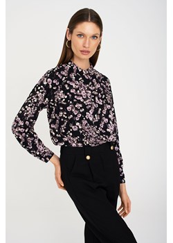 Bluzka damska z wiskozy z długim rękawem z motywem kwiatowym ze sklepu 5.10.15 w kategorii Bluzki damskie - zdjęcie 169684564