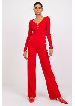 Czerwony casualowy komplet w prążek Penelope RUE PARIS ze sklepu 5.10.15 w kategorii Komplety i garnitury damskie - zdjęcie 169684593