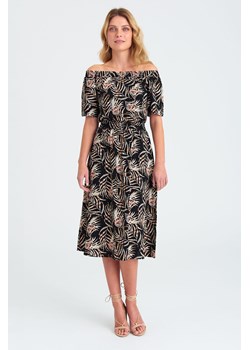 Sukienka damska typu hiszpanka z motywem roślinnym ze sklepu 5.10.15 w kategorii Sukienki - zdjęcie 169684924