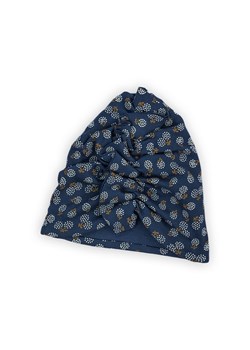 Bawełniana czapka  z kwiecistym wzorkiem - granatowa ze sklepu 5.10.15 w kategorii Czapki dziecięce - zdjęcie 169684974