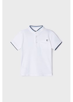 Koszulka polo z krótkim rękawem dla chłopca Mayoral - biała ze sklepu 5.10.15 w kategorii T-shirty chłopięce - zdjęcie 169685020