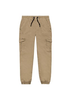 Beżowe spodnie bojówki dla chłopca ze sklepu 5.10.15 w kategorii Spodnie chłopięce - zdjęcie 169685114