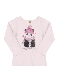 Różowa bluzka dla dziewczynki z długim rękawem ze sklepu 5.10.15 w kategorii Bluzki dziewczęce - zdjęcie 169685223